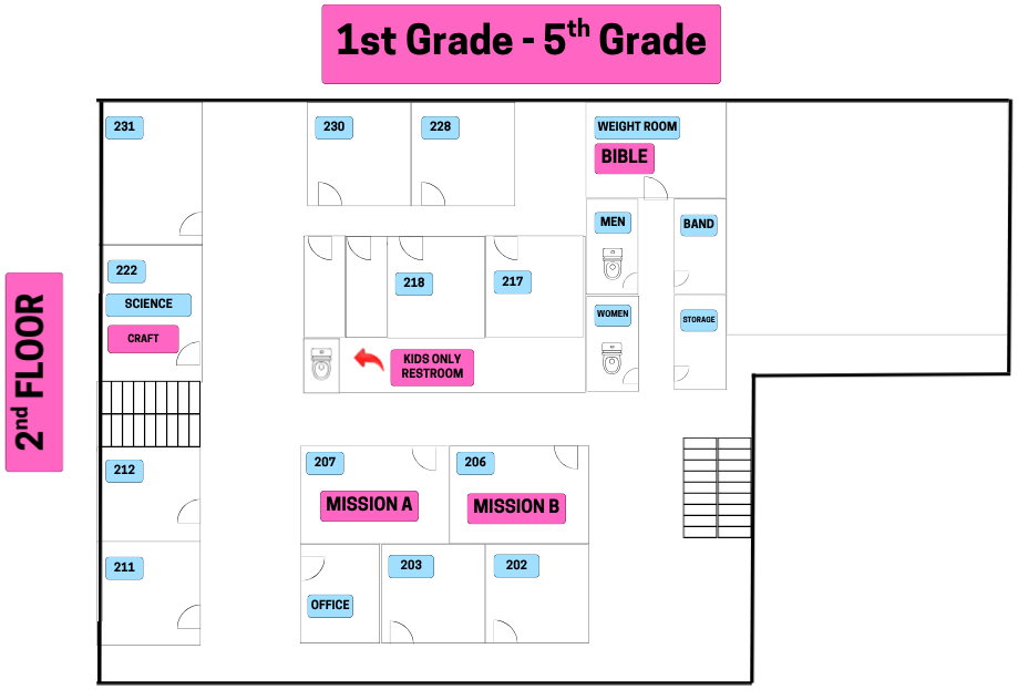 2nd Floor Map